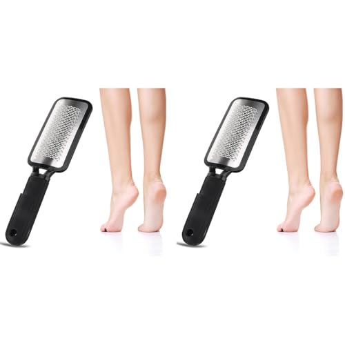 MAYCREATE® Leg Heel Foot Scrubber for Dead Skin Stainless Steel Exfoliating Cleaner File Callus Remover for Cracked Heels Pedicure Kit Very Sharp Big 11 x 3 inch 2PCS MAYCREATE® Leg Heel Foot Scrubber for Dead Skin Stainless Steel Exfoliating Cleaner File Callus Remover for Cracked Heels Pedicure Kit Very Sharp Big 11 x 3 inch 2PCS